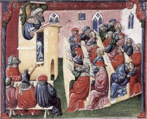 Lezione all'Università di Bologna Laurentius de Voltolina 1350 c.a.