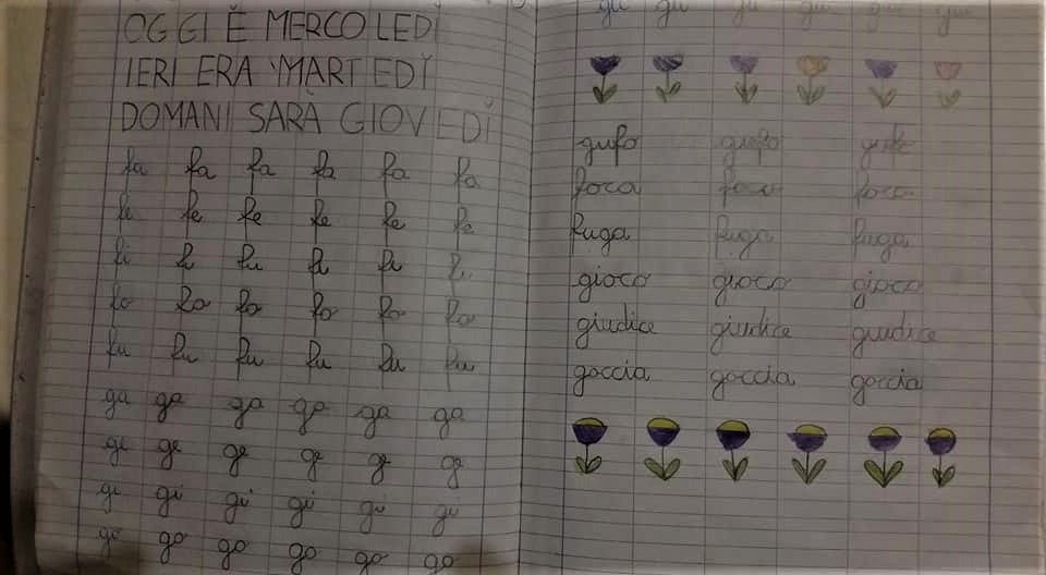 Scrivere in corsivo in classe 1^con Biancamaria